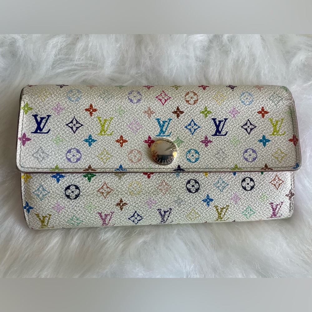 Louis Vuitton Sarah monogram multi colored wallet